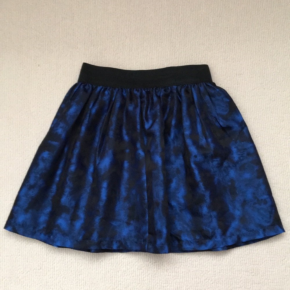 Black and Blue Shiny Skirt